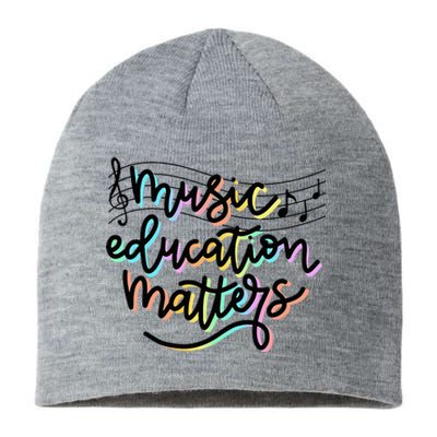 Music Education Matters Music Teacher Appreciation Sustainable Beanie