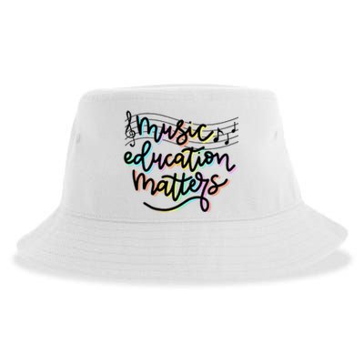 Music Education Matters Music Teacher Appreciation Sustainable Bucket Hat