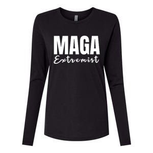 Maga Extremist Womens Cotton Relaxed Long Sleeve T-Shirt