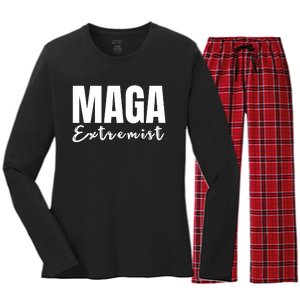 Maga Extremist Women's Long Sleeve Flannel Pajama Set 