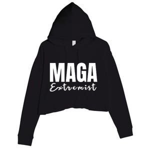 Maga Extremist Crop Fleece Hoodie