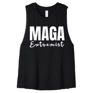 Maga Extremist Women's Racerback Cropped Tank