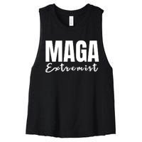 Maga Extremist Women's Racerback Cropped Tank