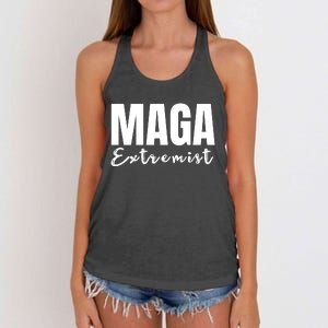 Maga Extremist Women's Knotted Racerback Tank