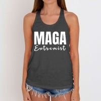 Maga Extremist Women's Knotted Racerback Tank