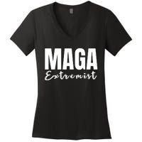 Maga Extremist Women's V-Neck T-Shirt