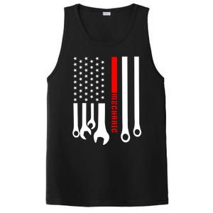 Mechanic Engineer Mechanist Garage American Flag Gift Idea Gift PosiCharge Competitor Tank