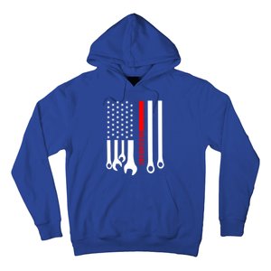 Mechanic Engineer Mechanist Garage American Flag Gift Idea Gift Hoodie