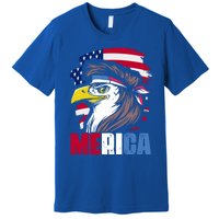 Merica Eagle Mullet 4th Of July For American Patriots Gift Premium T-Shirt