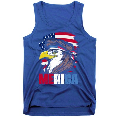 Merica Eagle Mullet 4th Of July For American Patriots Gift Tank Top