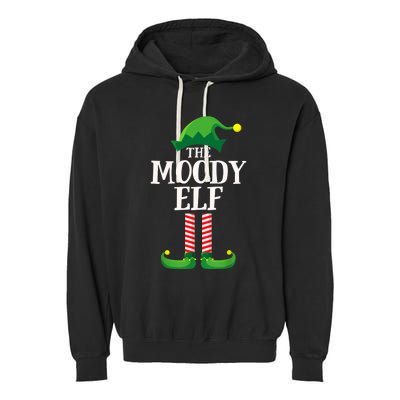 Moody Elf Matching Family Group Christmas Party Garment-Dyed Fleece Hoodie