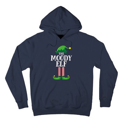 Moody Elf Matching Family Group Christmas Party Hoodie