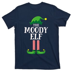 Moody Elf Matching Family Group Christmas Party T-Shirt