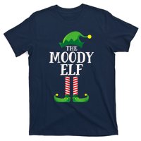 Moody Elf Matching Family Group Christmas Party T-Shirt