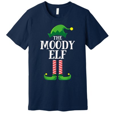 Moody Elf Matching Family Group Christmas Party Premium T-Shirt