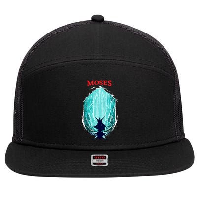 Moses Exodus 7 Panel Mesh Trucker Snapback Hat