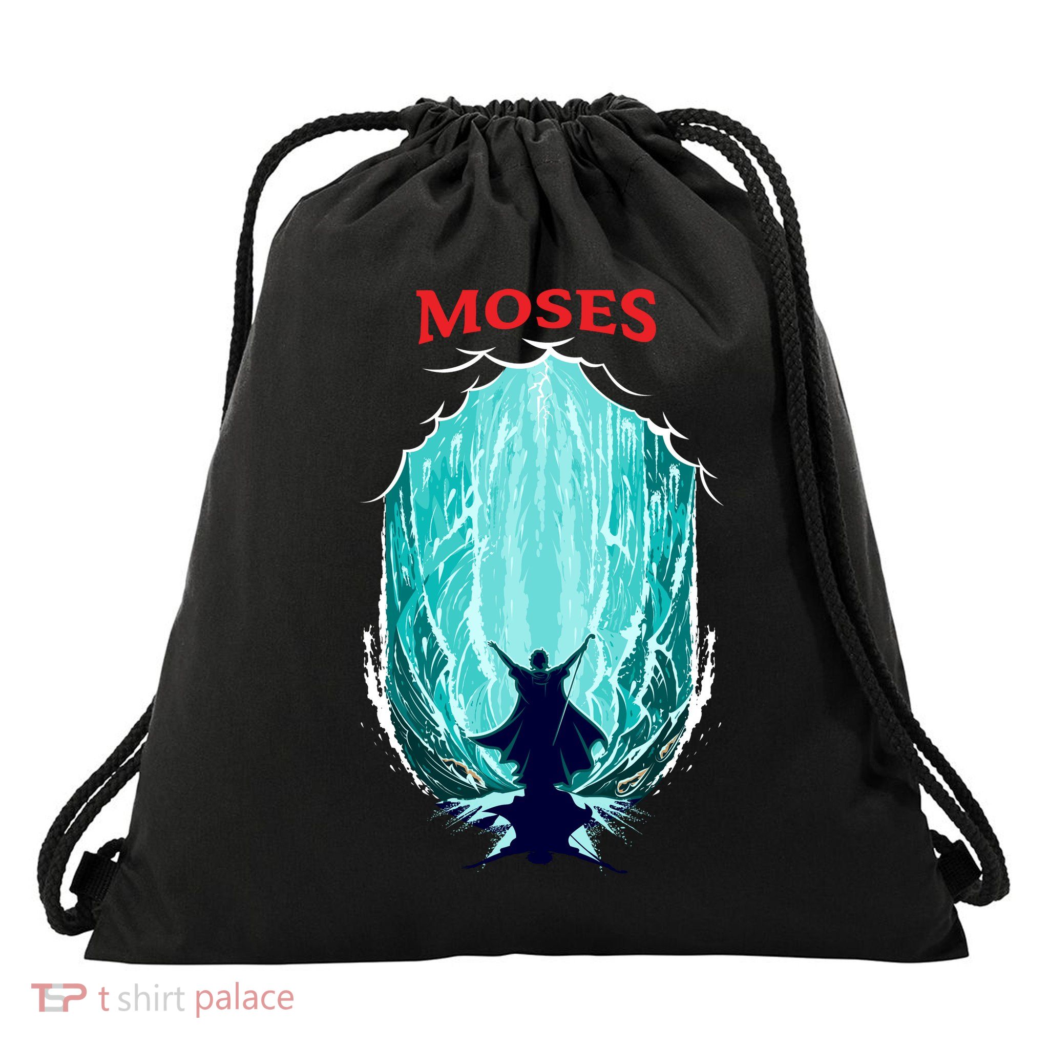 Moses Exodus Drawstring Bag