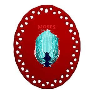 Moses Exodus Ceramic Oval Ornament