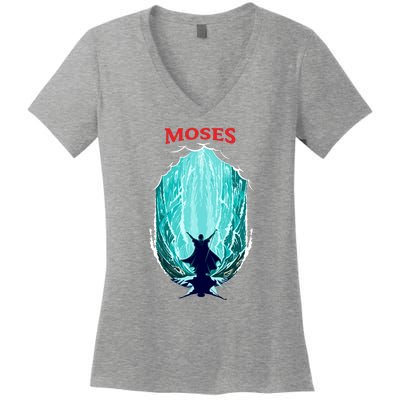 Moses Exodus Women's V-Neck T-Shirt