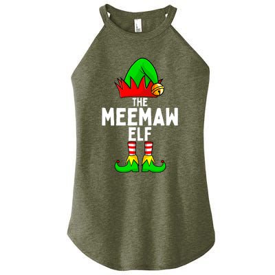 Meemaw Elf Matching Family Christmas  Women’s Perfect Tri Rocker Tank