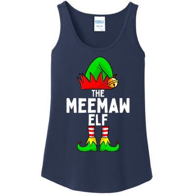 Meemaw Elf Matching Family Christmas  Ladies Essential Tank