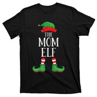 Mom Elf Matching Group Xmas Funny Family Christmas T-Shirt