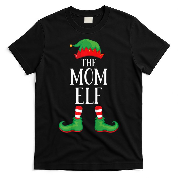 Mom Elf Matching Group Xmas Funny Family Christmas T-Shirt