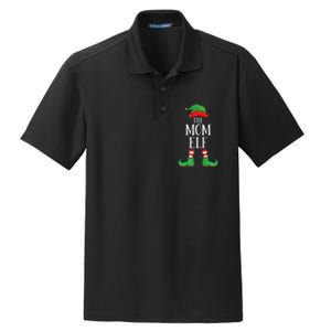 Mom Elf Matching Group Xmas Funny Family Christmas Dry Zone Grid Polo