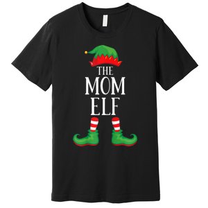 Mom Elf Matching Group Xmas Funny Family Christmas Premium T-Shirt