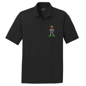 Mom Elf Matching Group Xmas Funny Family Christmas PosiCharge RacerMesh Polo