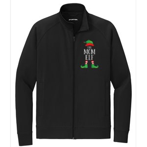 Mom Elf Matching Group Xmas Funny Family Christmas Stretch Full-Zip Cadet Jacket