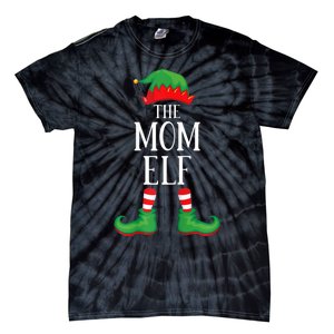 Mom Elf Matching Group Xmas Funny Family Christmas Tie-Dye T-Shirt