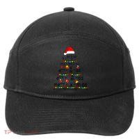 Math Equation Merry Xmas Funny Math Teacher Christmas Humor 7-Panel Snapback Hat