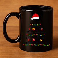 Math Equation Merry Xmas Funny Math Teacher Christmas Humor 11oz C Handle Ceramic Mug