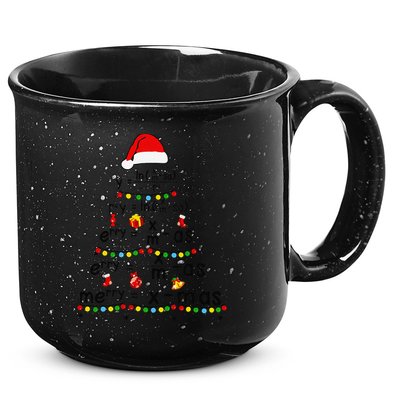 Math Equation Merry Xmas Funny Math Teacher Christmas Humor 15oz Campfire Ceramic Mug