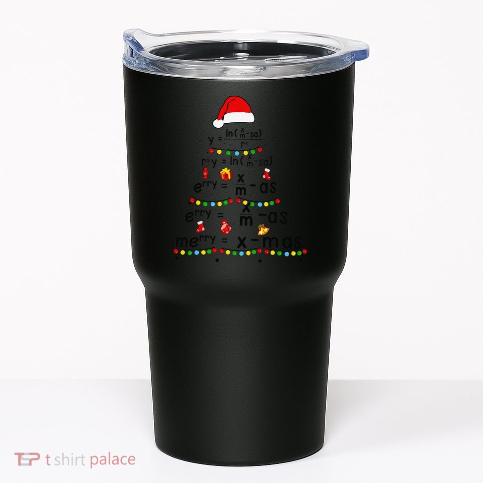 Math Equation Merry Xmas Funny Math Teacher Christmas Humor Tumbler