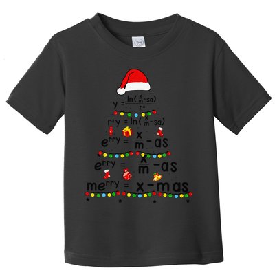 Math Equation Merry Xmas Funny Math Teacher Christmas Humor Toddler T-Shirt