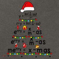 Math Equation Merry Xmas Funny Math Teacher Christmas Humor Cotton Canvas Backpack