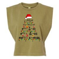 Math Equation Merry Xmas Funny Math Teacher Christmas Humor Garment-Dyed Women's Muscle Tee