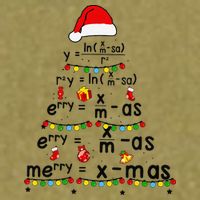 Math Equation Merry Xmas Funny Math Teacher Christmas Humor Garment-Dyed Women's Muscle Tee
