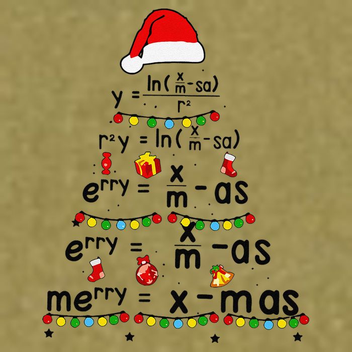 Math Equation Merry Xmas Funny Math Teacher Christmas Humor Garment-Dyed Women's Muscle Tee