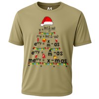 Math Equation Merry Xmas Funny Math Teacher Christmas Humor Cooling Performance Crew T-Shirt