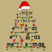 Math Equation Merry Xmas Funny Math Teacher Christmas Humor Cooling Performance Crew T-Shirt