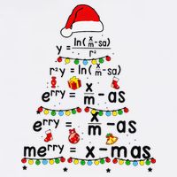 Math Equation Merry Xmas Funny Math Teacher Christmas Humor Garment-Dyed Sweatshirt