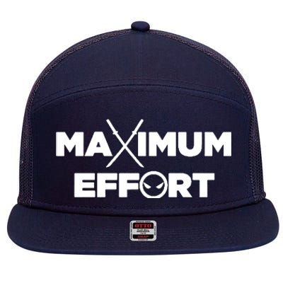 Maximum Effort 7 Panel Mesh Trucker Snapback Hat