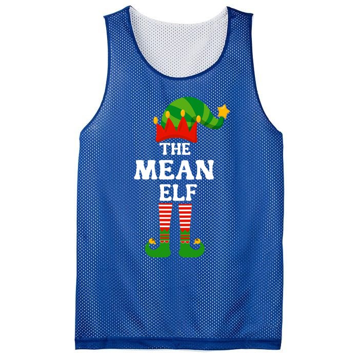 Mean Elf Matching Family Group Christmas Funny Gift Cool Gift Mesh Reversible Basketball Jersey Tank