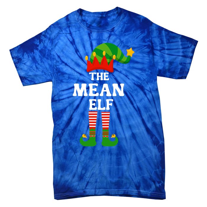 Mean Elf Matching Family Group Christmas Funny Gift Cool Gift Tie-Dye T-Shirt