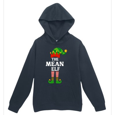 Mean Elf Matching Family Group Christmas Funny Gift Cool Gift Urban Pullover Hoodie