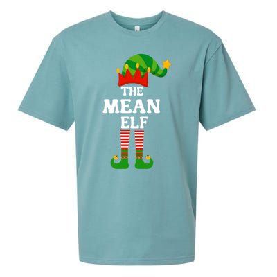 Mean Elf Matching Family Group Christmas Funny Gift Cool Gift Sueded Cloud Jersey T-Shirt