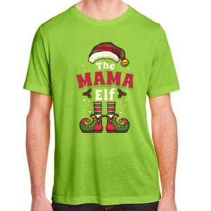 Mama Elf Mother Christmas Matching Family Gift Adult ChromaSoft Performance T-Shirt